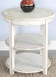 Sunny Designs™ White Sand Round Side Table-2