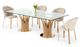 VIG Furniture Modrest Glass/Rosegold Dining Table-2