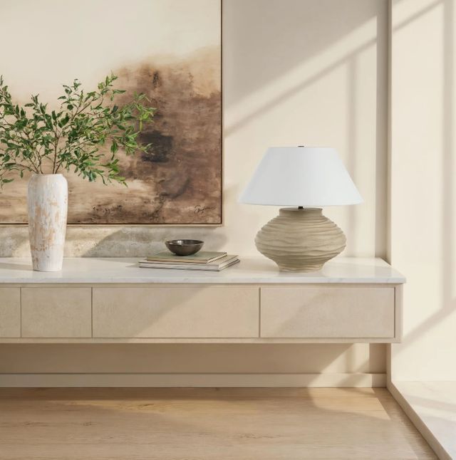 Renwil® Everren Ola Beige Table Lamp-1