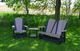 Nature's Best Furniture Customizable Adirondack Polyethylene Outdoor Double Glider-1