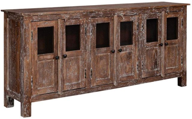 Liberty Furniture Ruston Light Brown 70" Accent Entertainment Console-0