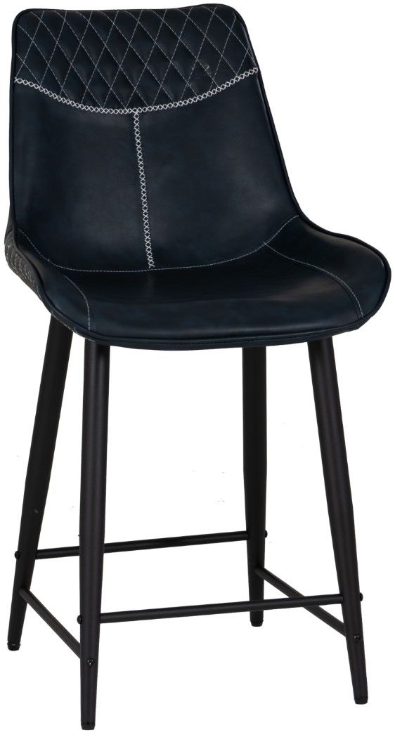 Linon August Blue Counter Stool-0