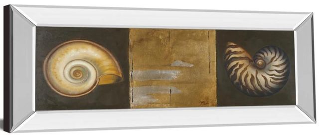 Classy Art Seashells I by Patricia Pinto Mirror Framed Wall Art-1