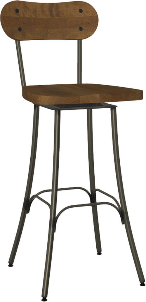 Amisco Customizable Bean Swivel Bar Stool-0