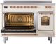 Ilve® Nostalgie II Series 48" Antique White Pro Style Induction Range-2