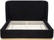 Coaster® Blaire Black Queen Upholstered Platform Panel Bed-4
