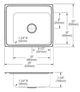 Elkay Lustertone® Classic Lustrous Satin Stainless Steel 25" x 22" x 7.63" Single Bowl Drop-in Classroom Sink-1