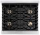 ZLINE Autograph Edition Paramount 30" 4.2 Cu. Ft. Satin Stainless Steel Gas Range with 4 Burner DuoPro™ Cooktop and Convection Gas Oven with White Matte Door and Matte Black Accents-2