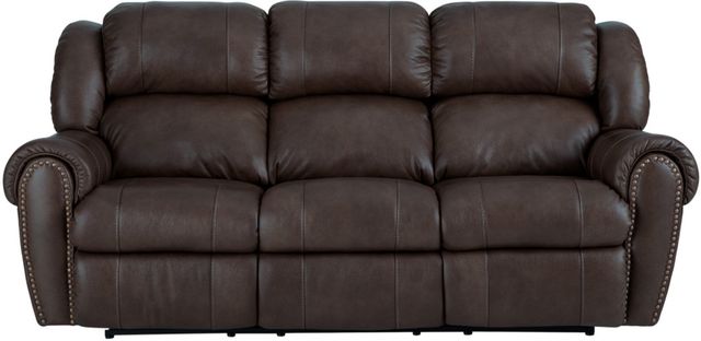 HomeStretch Laredo Dark Brown Power Reclining Sofa-2