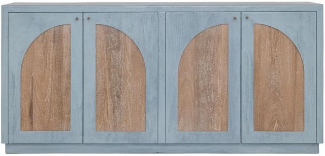 International Furniture Direct Arcadia Blue/Brown Console-2