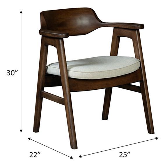 Nest Home Collections Wagner Sand/Java Arm Chair-2