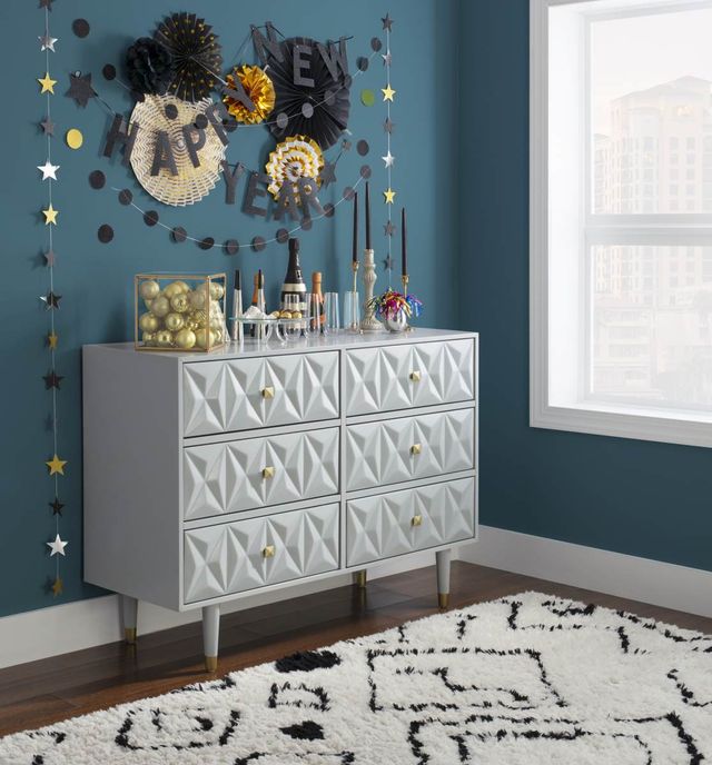 Linon Geo Gray Dresser-1