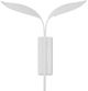 Currey & Company Yuriko Gold Leaf/White Wall Sconce-1