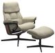 Stressless® by Ekornes® Customizable Ruby Large Manual Recliner and Ottoman with Cross Base-0