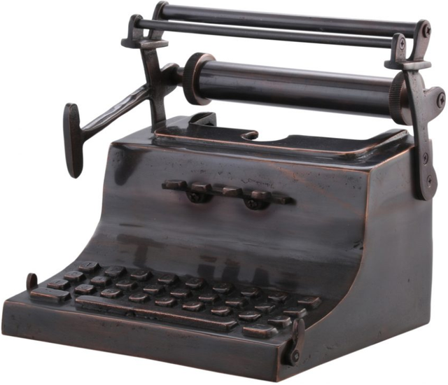 Moe's Home Collection Antique Copper Typewriter Sculpture-2
