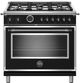 Bertazzoni Heritage Series 36" Matte Black Free Standing Dual Fuel Range-0