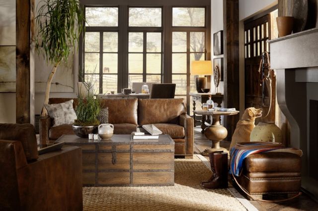 Hooker® Furniture Hill Country Mason Timeworn Saddle Brown End Table-1