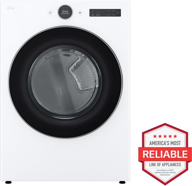 LG White Front Load Washer & Electric Dryer Laundry Pair-4