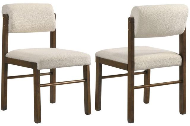 Coaster® Kehoe 2-Piece Cream/Walnut Dining Side Chair Set-0