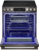 LG 30" PrintProof® Black Stainless Steel InstaView® Slide-In Electric Range with Air Fry-1
