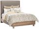 Michael Amini® Hudson Ferry Driftwood/Slate Gray California King Upholstered Panel Bed-0
