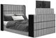 Global Furniture USA Isabella Gray Queen Sleigh Bed with LED-1