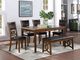 Diane 6 Piece Dining Set (Brown)-1