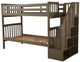 Kodiak Furniture Kelcie Dark Gray Twin/Twin Bunk Youth Bed with Tray-2