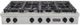 Kucht Professional KFX Series 48" Stainless Steel Propane Gas Range Top with Tuxedo Black Knobs-0