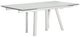 Michael Amini® Trance™ Rotterdam Glass Top Dining Table with White Base-0