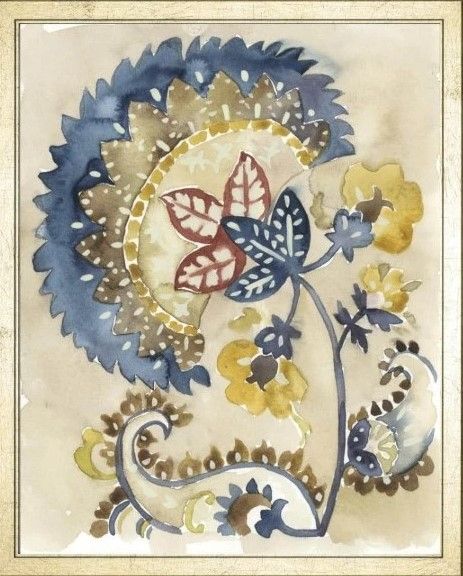 Classy Living Chariklia Zarris Paisley Path II Wall Art-1