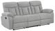 Homelegance® Jules Gray Double Manual Reclining Sofa-0