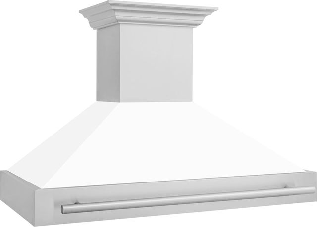ZLINE 48" White Matte Wall Mounted Range Hood-2