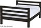 Crate Designs™ Furniture Espresso Full XL Tall Ladder End Lower Youth Bunk Bed-0
