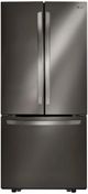 LG 30" 21.8 Cu. Ft. 3-Door French Door Refrigerator-Black Stainless Steel-0