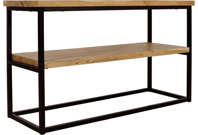 Jofran Inc. Ames Natural Sofa Table with Black Base-0