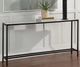 Renwil® Bodin Natural White Console Table with Matte Black Base -4