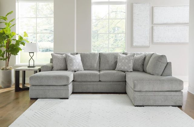 Signature Design by Ashley® Casselbury 2-Piece Cement Right Arm Facing Chaise Sectional-3