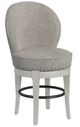 Elements International Westford Gray Swivel Counter Stool-0