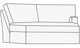Decor-Rest® Furniture LTD 2566 Espresso Right-Arm Facing Cuddler