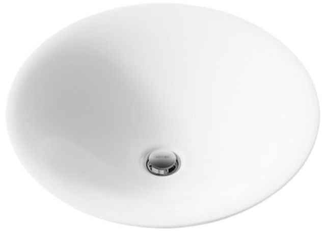 Kohler Carillon® White 17.5" Round Drop-In Bathroom Sink, No Overflow-4