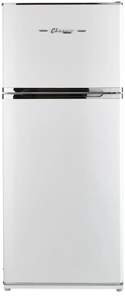 Unique® Appliances  27" 14 Cu. Ft. Marshmallow White Classic Retro Propane Top Freezer Refrigerator-0