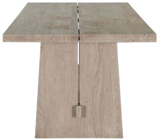 Home Trends & Design Piedmont Matte Driftwood Dining Table-2