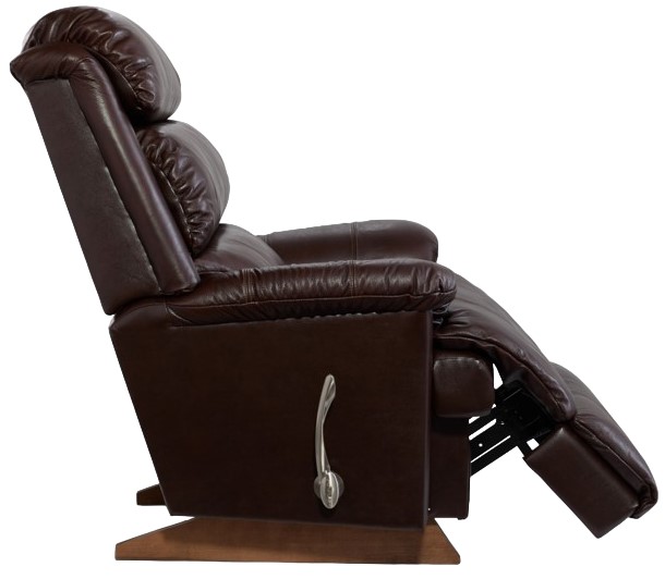 La-Z-Boy® Astor Chestnut Leather Manual Rocking Recliner | LFD