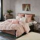 Olliix by INK+IVY 3 Piece Blush Full/Queen Masie Elastic Embroidered Cotton Comforter Set-3