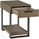 Hammary® Stella Umber Rectangular Chairside Table with Gray Frame-4