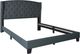 Fashion Bed Group Julia Grey Queen Upholstered Bed-1