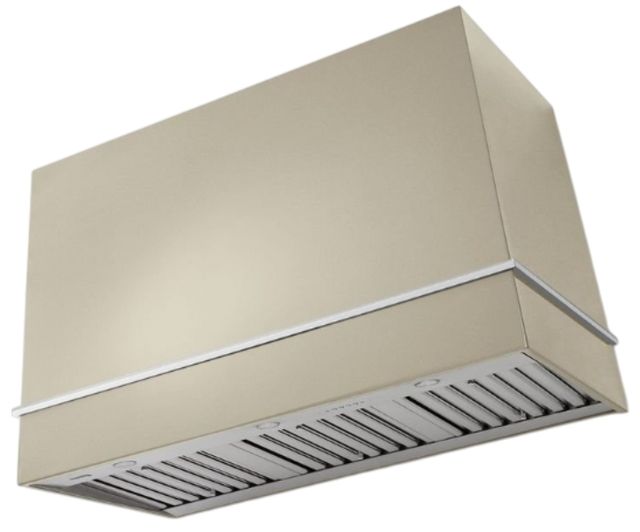 AGA Loge 48" Fawn Wall Mounted Range Hood with Polished Brass Trim-0