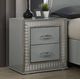 Furniture of America® Cassiopeia 4-Piece Metallic Gray Queen Bedroom Set-4