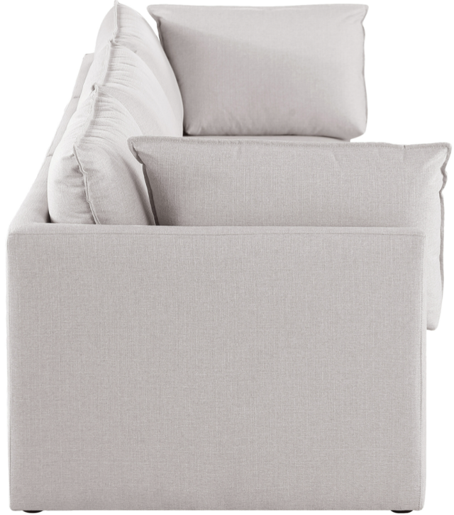 Meridian Furniture Mackenzie Beige 120" Linen Fabric Modular Sofa-1
